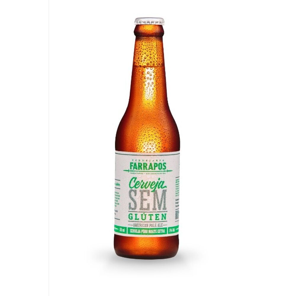 Cerveja Farrapos Sem Glúten APA 355ml buddealer